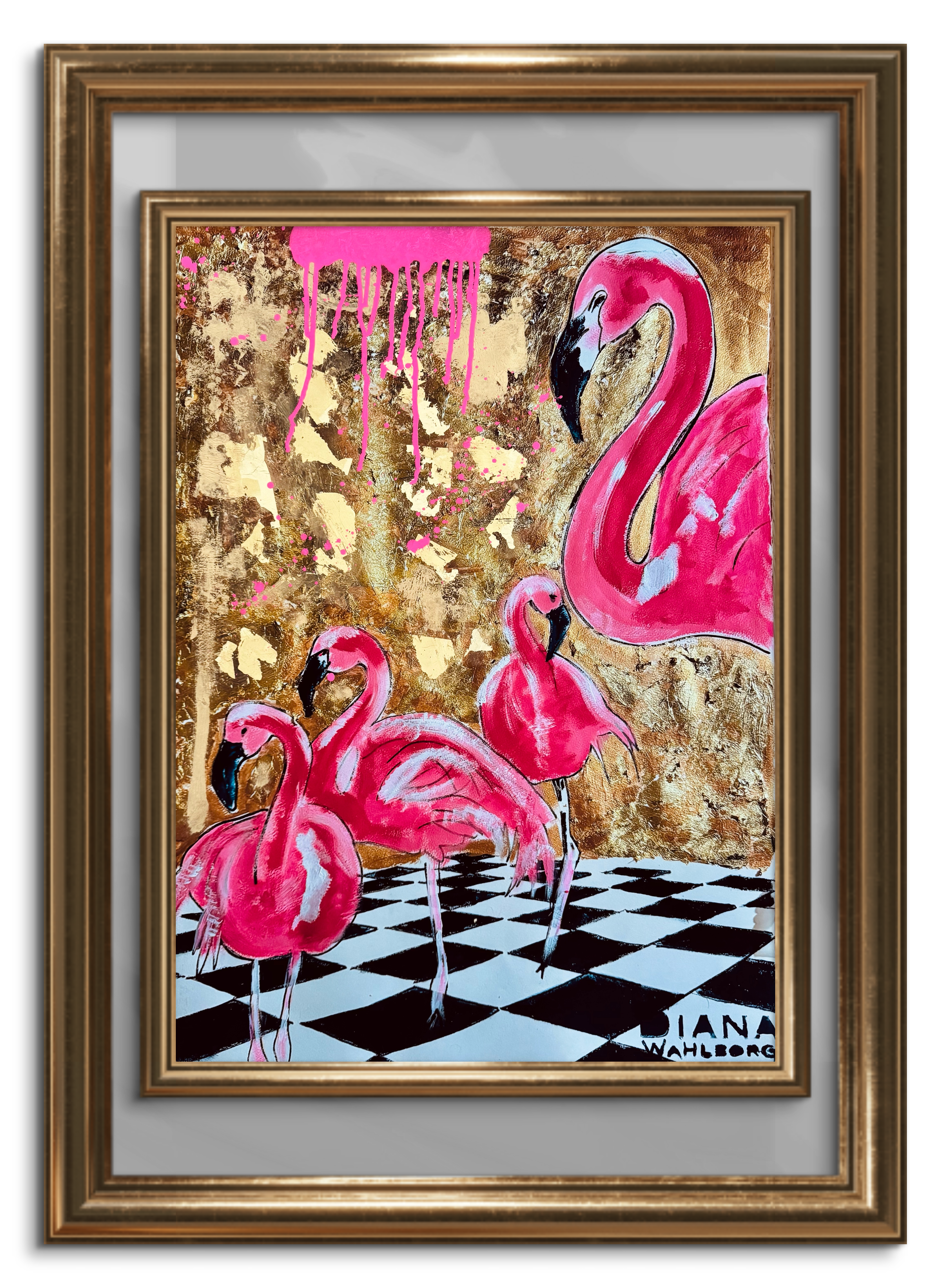 Flamingo love
